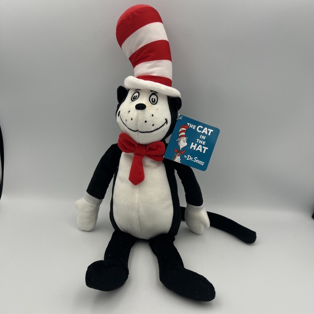 Kohls Cares Dr. Suess The Cat In The Hat Plush Cat 21" Stuffed Animal NWT